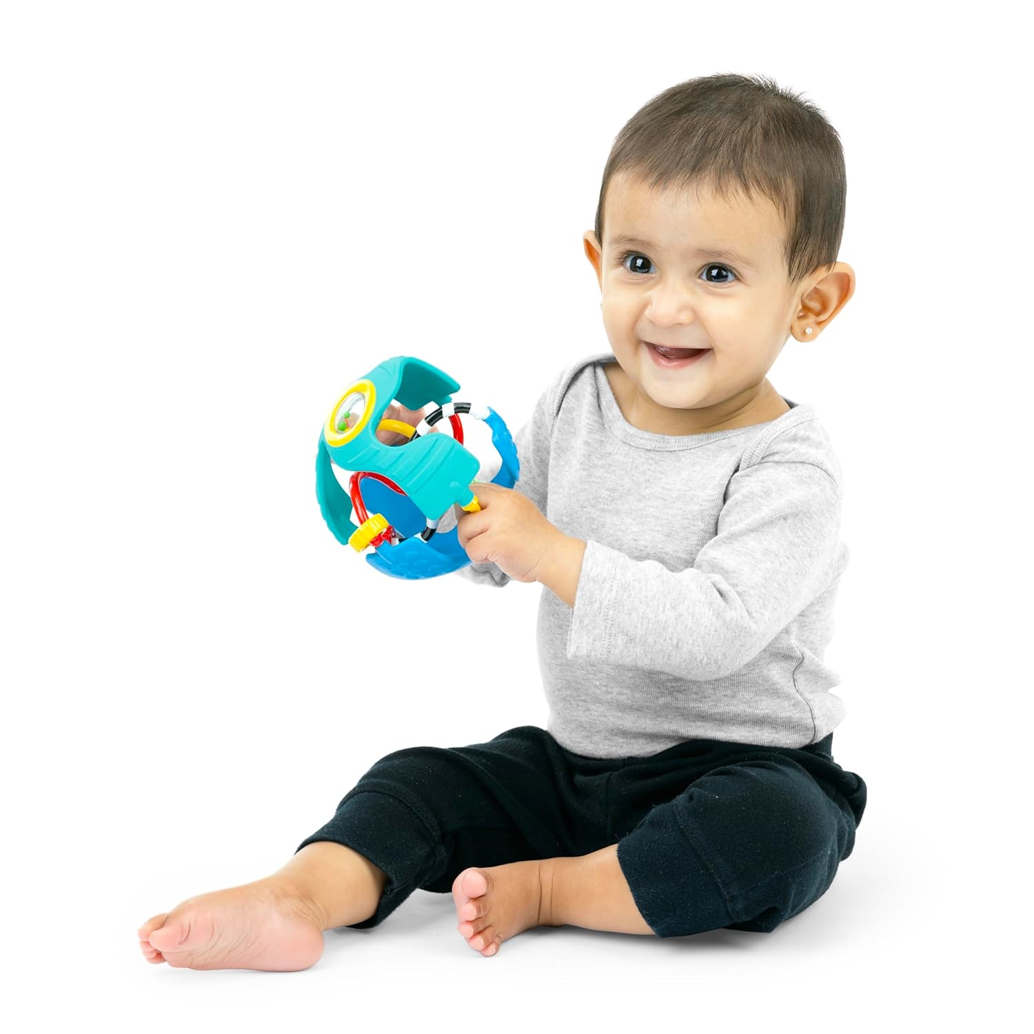 Sensory rattle ball toy for babies 3 months and up