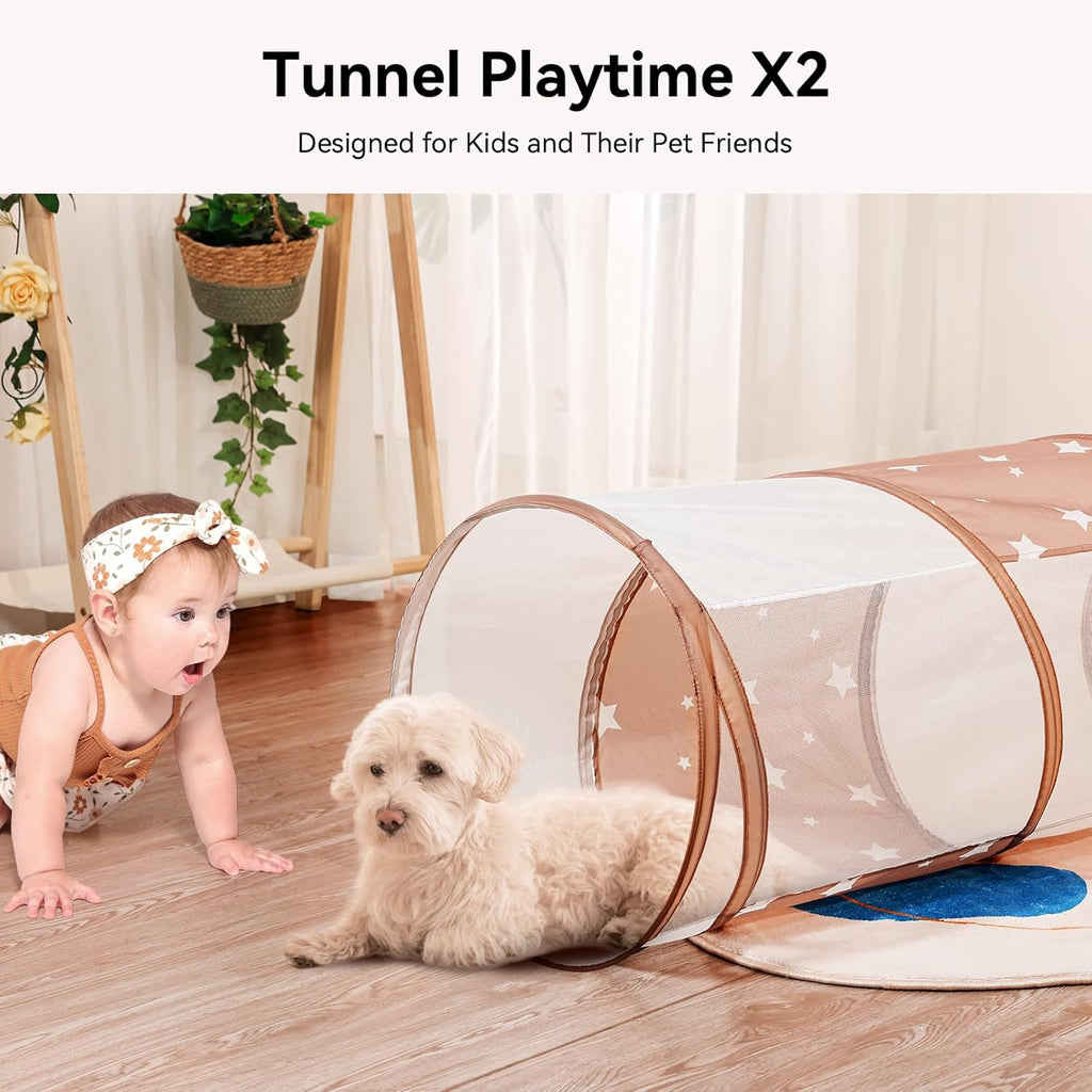 Indoor crawl tunnel play toy for toddlers and young children