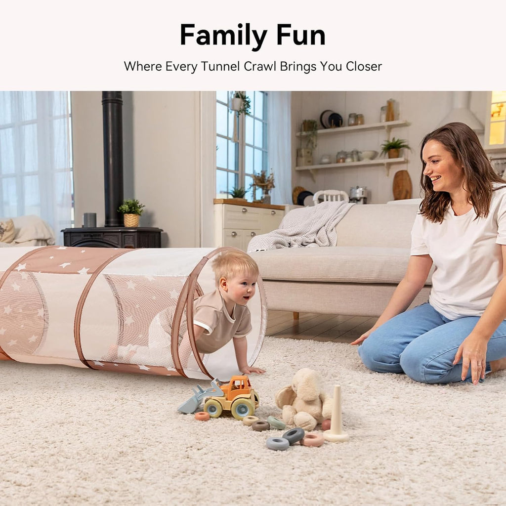 Indoor crawl tunnel play toy for toddlers and young children