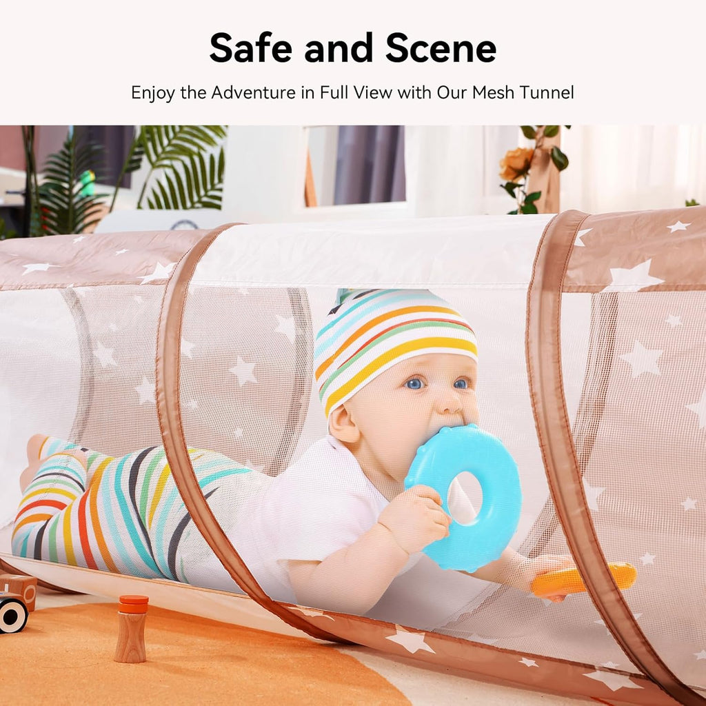 Indoor crawl tunnel play toy for toddlers and young children